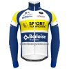 Set Fietsshirt Lange Mouw + Lange Koersbroek 2022 Sport Vlaanderen-Baloise Geel Blauw Wit